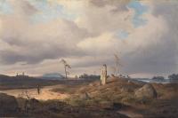 Achenbach, Andreas - Landscape with Rune Stone